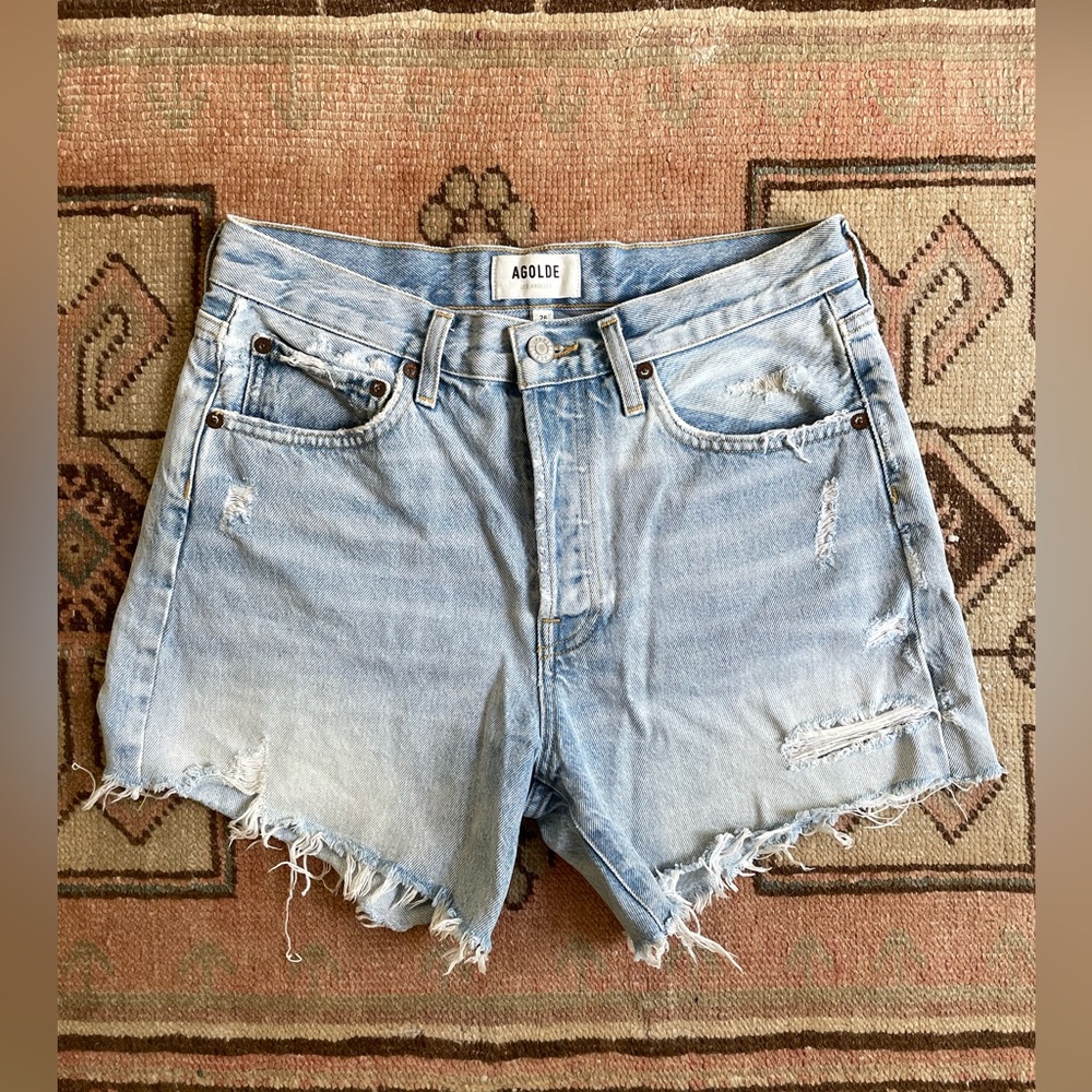 Agolde Parker Long Short in Swapmeet Size 26